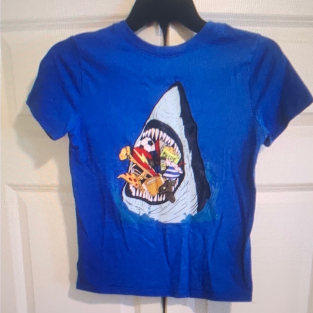 Blue Shark Graphic Kids T-Shirt